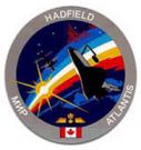 Osobiste logo C. Hadfielda w locie STS-74