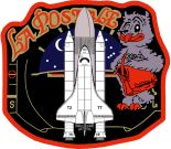 Osobiste logo Jean-Loup Chrétiena w locie STS-86 (Rysunek dzięki JC)