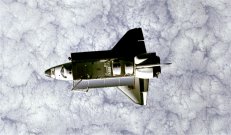 Prom kosmiczny Challenger na orbicie